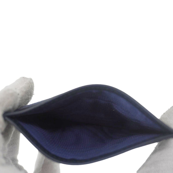 DOLCE & GABBANA Coated Jacquard Canvas Card Holder Blue