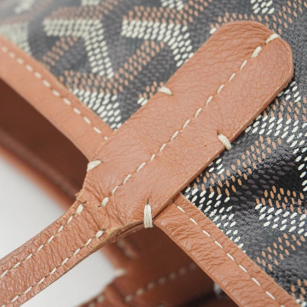 GOYARD Anjou Mini Canvas Shoulder Bag Black