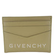 GIVENCHY 4G Micro Calfskin Leather Card Holder Khaki