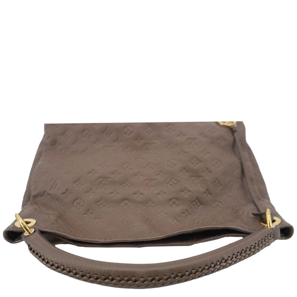 LOUIS VUITTON Artsy MM Monogram Empreinte Leather Hobo Bag Brown