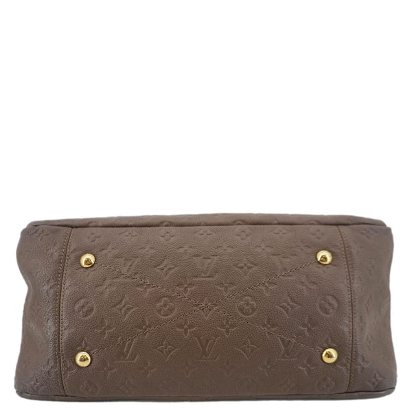LOUIS VUITTON Artsy MM Monogram Empreinte Leather Hobo Bag Brown