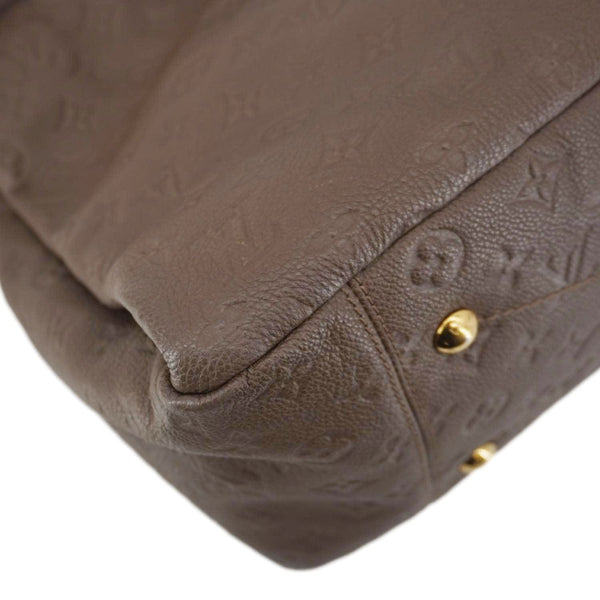 LOUIS VUITTON Artsy MM Monogram Empreinte Leather Hobo Bag Brown
