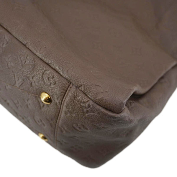 LOUIS VUITTON Artsy MM Monogram Empreinte Leather Hobo Bag Brown