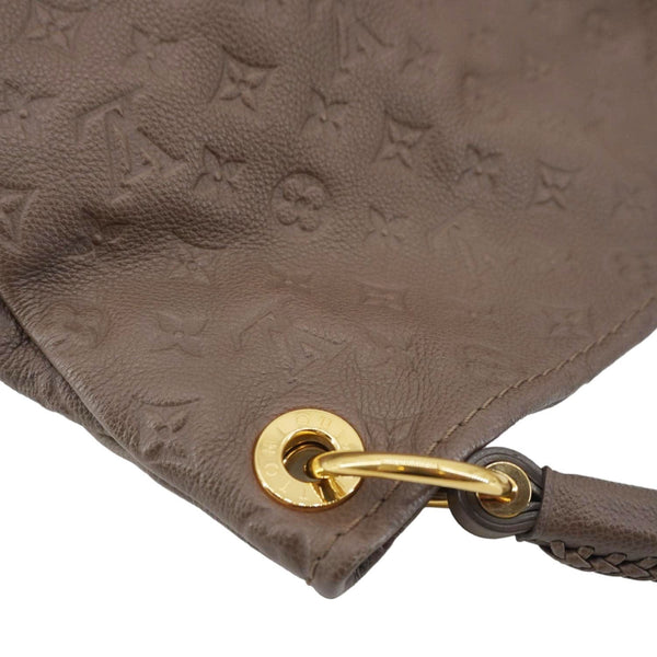 LOUIS VUITTON Artsy MM Monogram Empreinte Leather Hobo Bag Brown