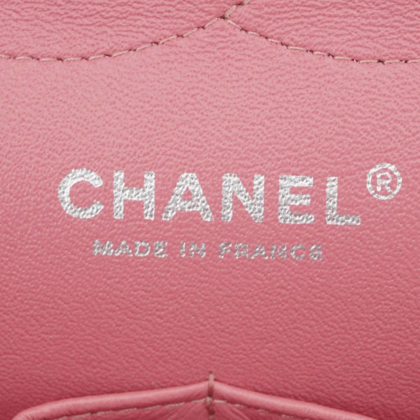 CHANEL Classic Double Flap Jumbo Quilted Leather Crossbody Bag Pink
