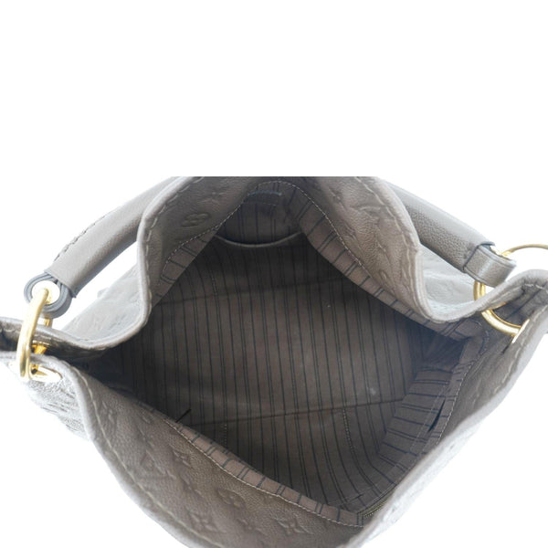 LOUIS VUITTON Artsy MM Monogram Empreinte Leather Hobo Bag Brown