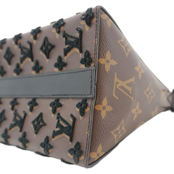 LOUIS VUITTON Triangle Monogram Tuffetage Messenger Bag Brown