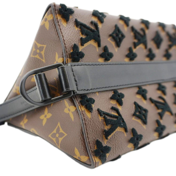 LOUIS VUITTON Triangle Monogram Tuffetage Messenger Bag Brown