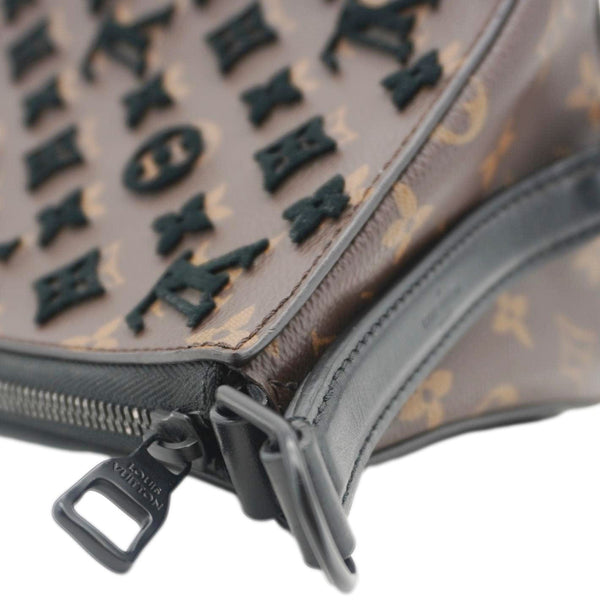 LOUIS VUITTON Triangle Monogram Tuffetage Messenger Bag Brown