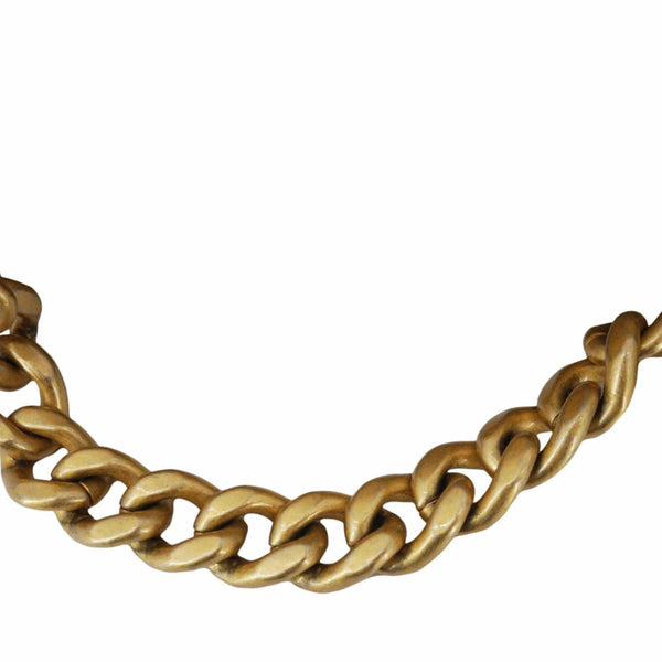 CHANEL 19 Flap Quilted Lambskin Leather Shoulder Bag Metallic Gold