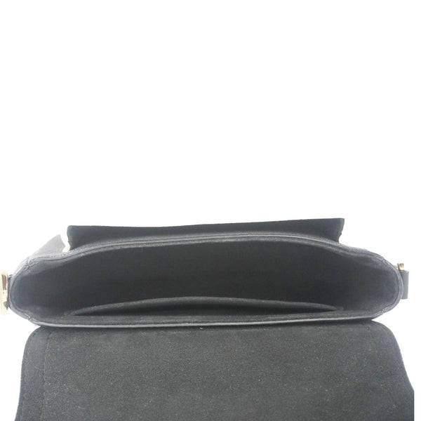 LOUIS VUITTON Lockme Tender Grained Calfskin Leather Shoulder Bag Black