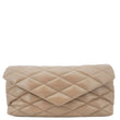 YVES SAINT LAURENT Sade Large Quilted Leather Clutch Bag Taupe
