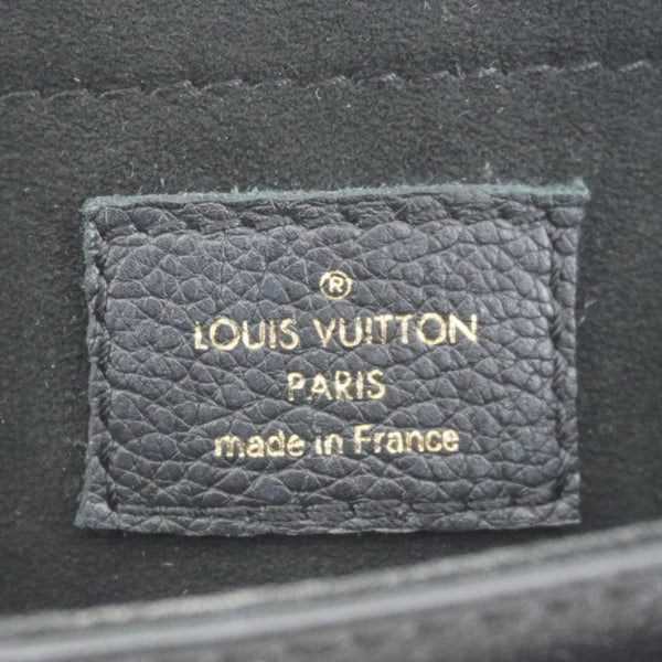 LOUIS VUITTON Lockme Tender Grained Calfskin Leather Shoulder Bag Black