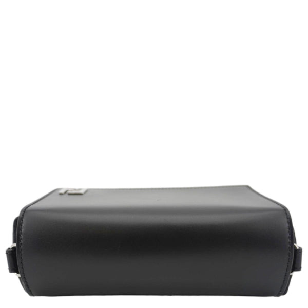 FENDI FF Squared Compact FF Canvas Shoulder Bag Black