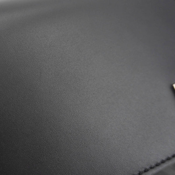 FENDI FF Squared Compact FF Canvas Shoulder Bag Black