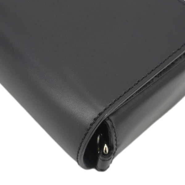 FENDI FF Squared Compact FF Canvas Shoulder Bag Black