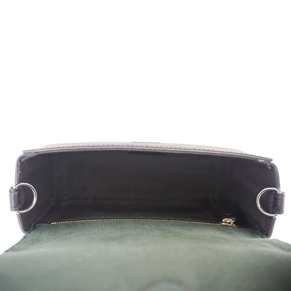 FENDI FF Squared Compact FF Canvas Shoulder Bag Black