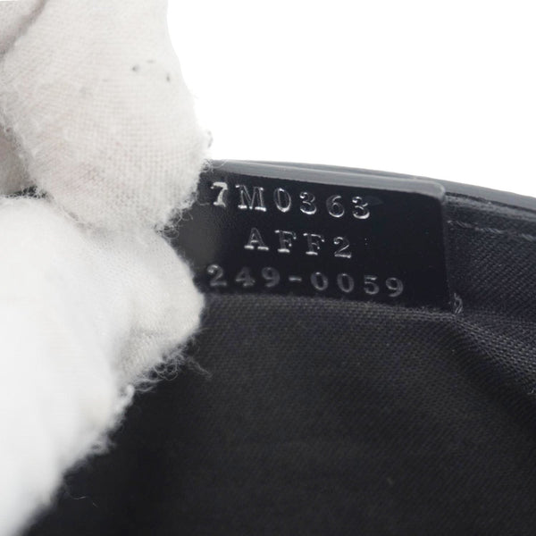 FENDI FF Squared Compact FF Canvas Shoulder Bag Black