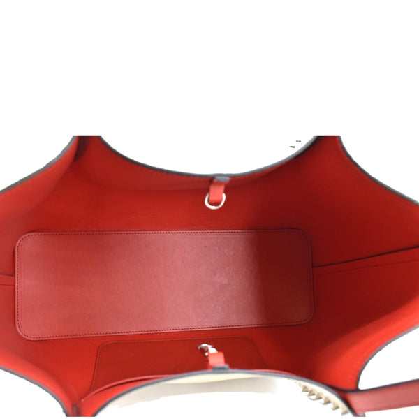 CHRISTIAN LOUBOUTIN Cabata Spike Leather Tote Bag Beige