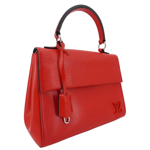 LOUIS VUITTON Cluny BB Epi Leather Top Handle Crossbody Bag Red