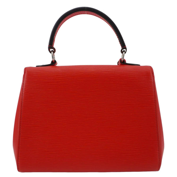 LOUIS VUITTON Cluny BB Epi Leather Top Handle Crossbody Bag Red