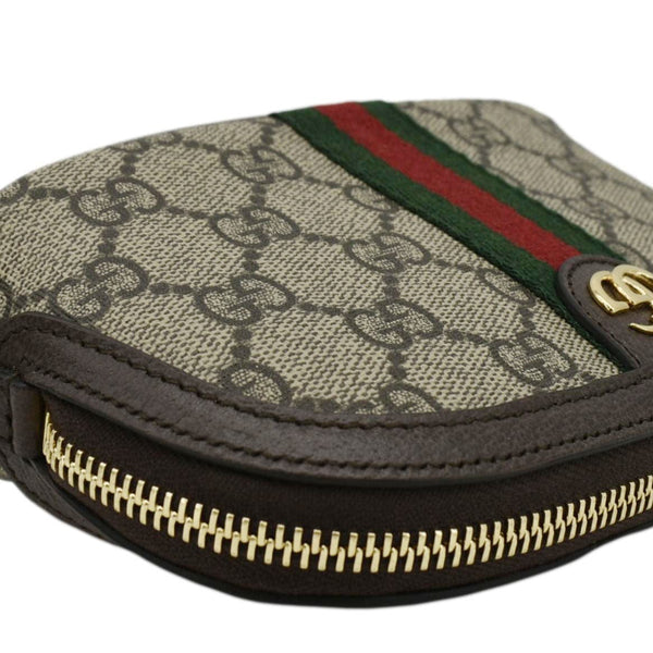 GUCCI Ophidia GG Medium Supreme Canvas Cosmetic Case Beige 625550