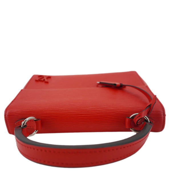 LOUIS VUITTON Cluny BB Epi Leather Top Handle Crossbody Bag Red