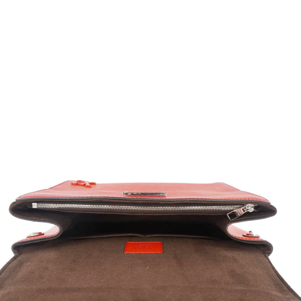 LOUIS VUITTON Cluny BB Epi Leather Top Handle Crossbody Bag Red