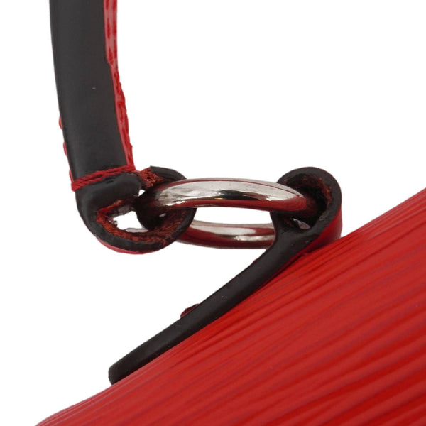 LOUIS VUITTON Cluny BB Epi Leather Top Handle Crossbody Bag Red