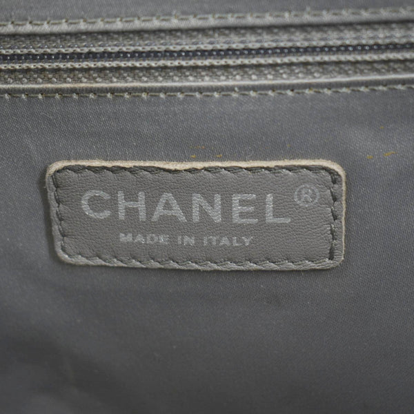 CHANEL XL Quilted Caviar Leather Shopping Tote Bag Gray