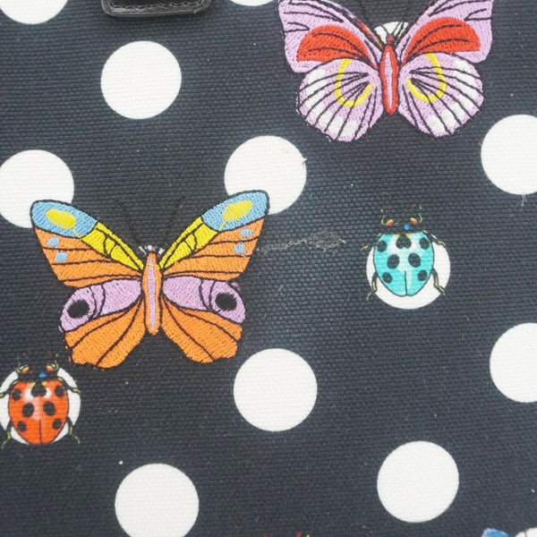 VERSACE x Dua Lipa Butterflies Canvas Tote Bag Black