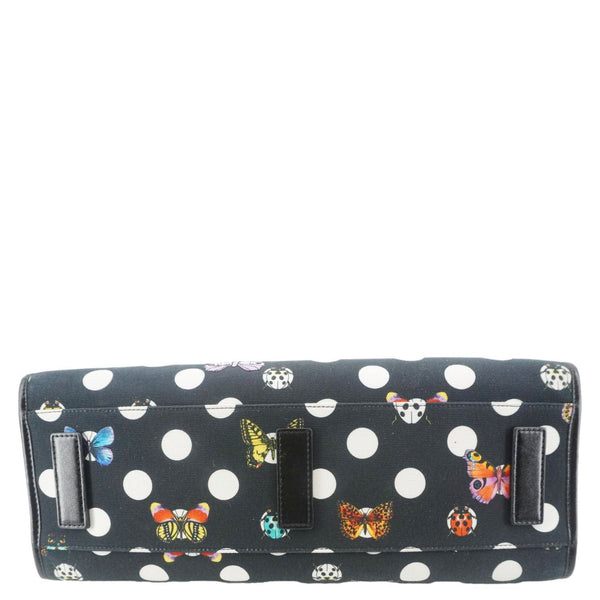 VERSACE x Dua Lipa Butterflies Canvas Tote Bag Black