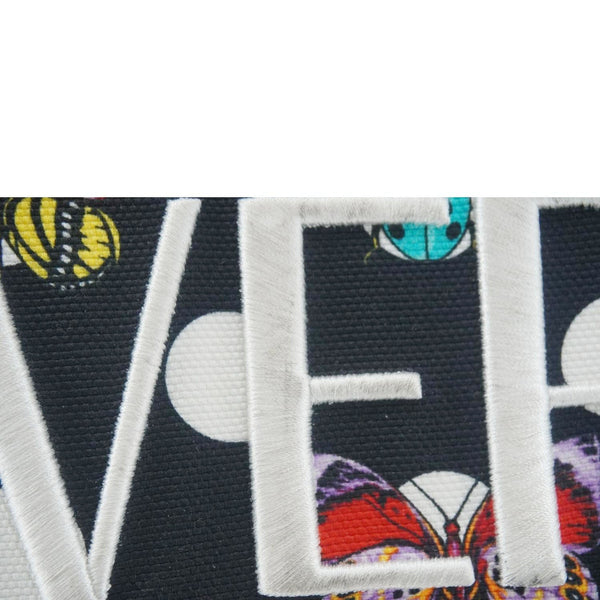 VERSACE x Dua Lipa Butterflies Canvas Tote Bag Black