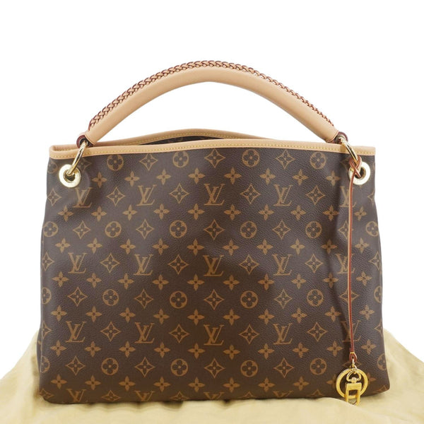 LOUIS VUITTON Artsy MM NM Monogram Canvas Shoulder Bag Brown