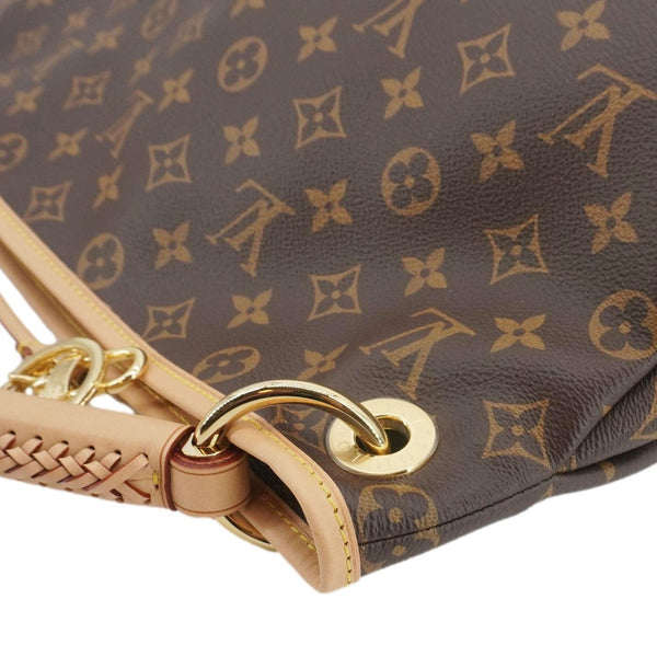 LOUIS VUITTON Artsy MM NM Monogram Canvas Shoulder Bag Brown