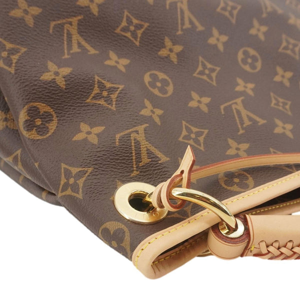 LOUIS VUITTON Artsy MM NM Monogram Canvas Shoulder Bag Brown