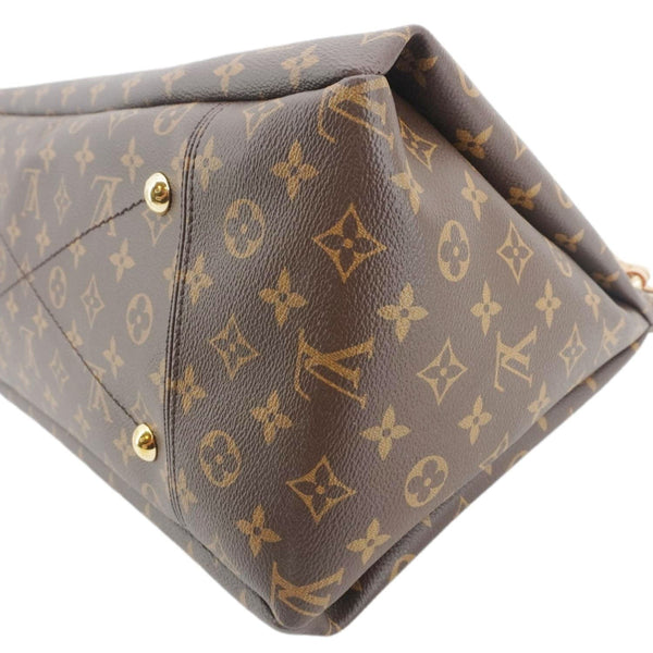 LOUIS VUITTON Artsy MM NM Monogram Canvas Shoulder Bag Brown