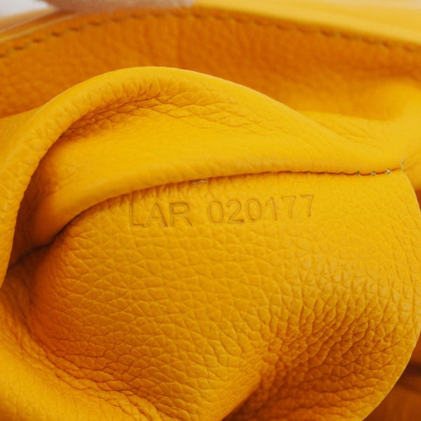 GOYARD Saigon Mini Chevron Print Coated Canvas Top Handle Shoulder Bag Yellow