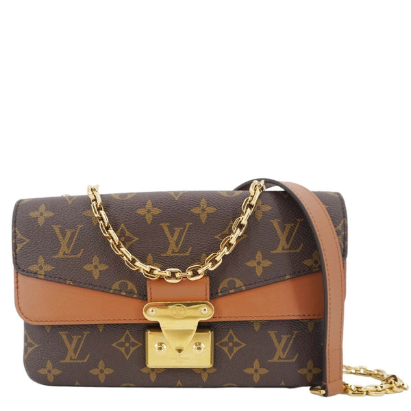 LOUIS VUITTON Marceau Monogram Canvas Shoulder Bag Brown