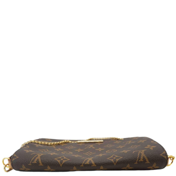 LOUIS VUITTON Favorite MM Monogram Canvas Shoulder Bag Brown