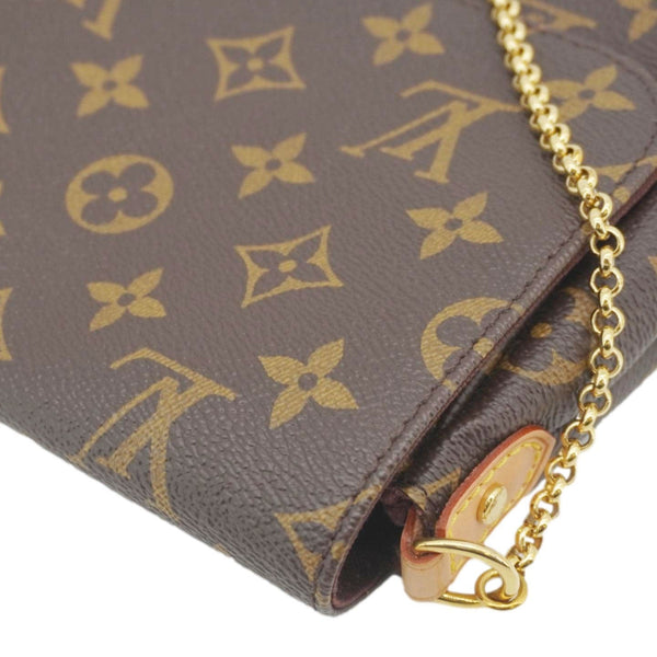 LOUIS VUITTON Favorite MM Monogram Canvas Shoulder Bag Brown
