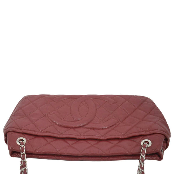CHANEL Timeless CC Soft Quilted Leather Shopping Tote Bag Red