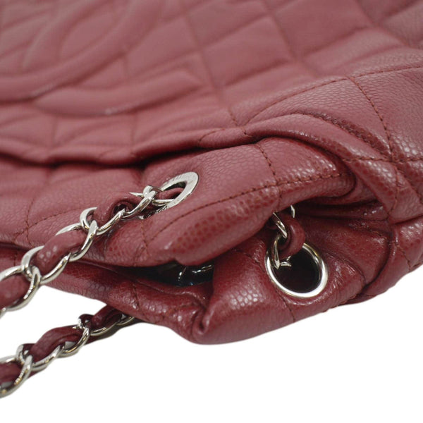 CHANEL Timeless CC Soft Quilted Leather Shopping Tote Bag Red