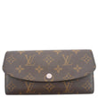 LOUIS VUITTON Emilie Monogram Canvas Wallet Rose Ballerine