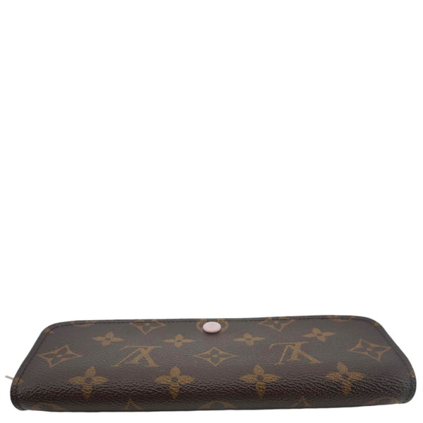 LOUIS VUITTON Emilie Monogram Canvas Wallet Rose Ballerine
