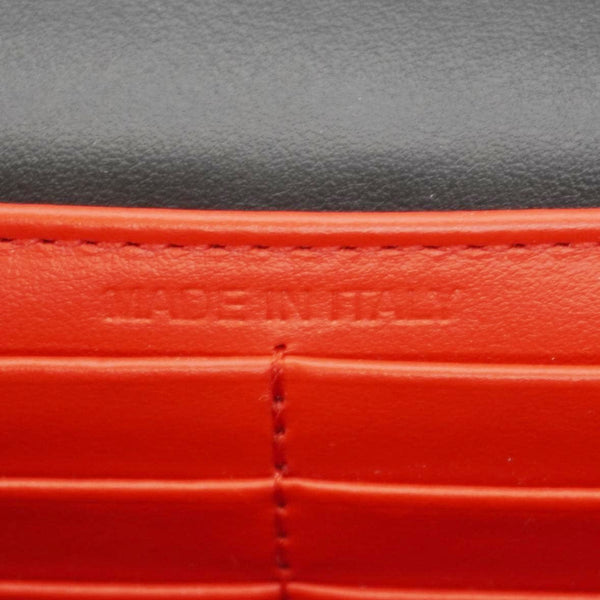 CHRISTIAN LOUBOUTIN Paloma Spikes Leather Clutch Crossbody Bag Black