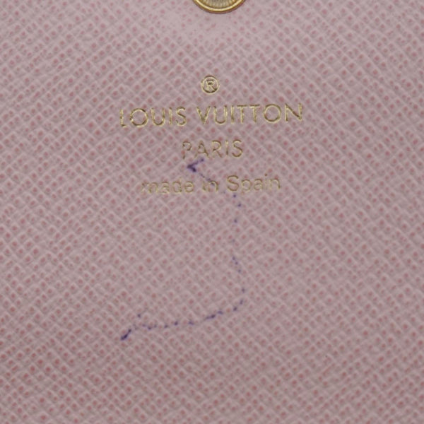 LOUIS VUITTON Emilie Monogram Canvas Wallet Rose Ballerine