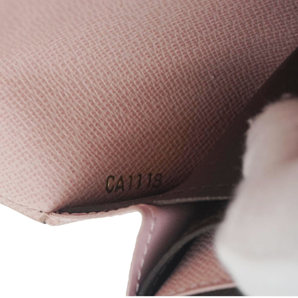 LOUIS VUITTON Emilie Monogram Canvas Wallet Rose Ballerine