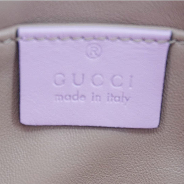 GUCCI Broadway Queen Margaret Pearl Studded Nappa Leather Crossbody Bag Pink