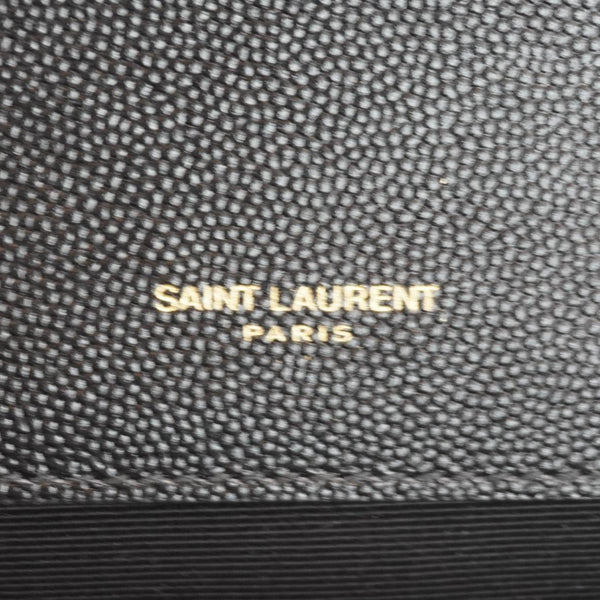 YVES SAINT LAURENT Kate Medium Grain De Poudre Leather Crossbody Bag Black